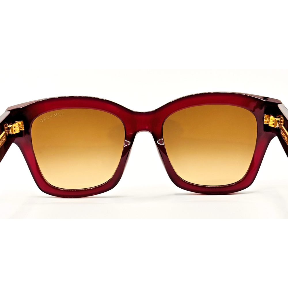 Tom Ford Sunglasses Icon TF1329 81F Violet Butterfly Brown Gradient Lens 55mm - Picture 13 of 16